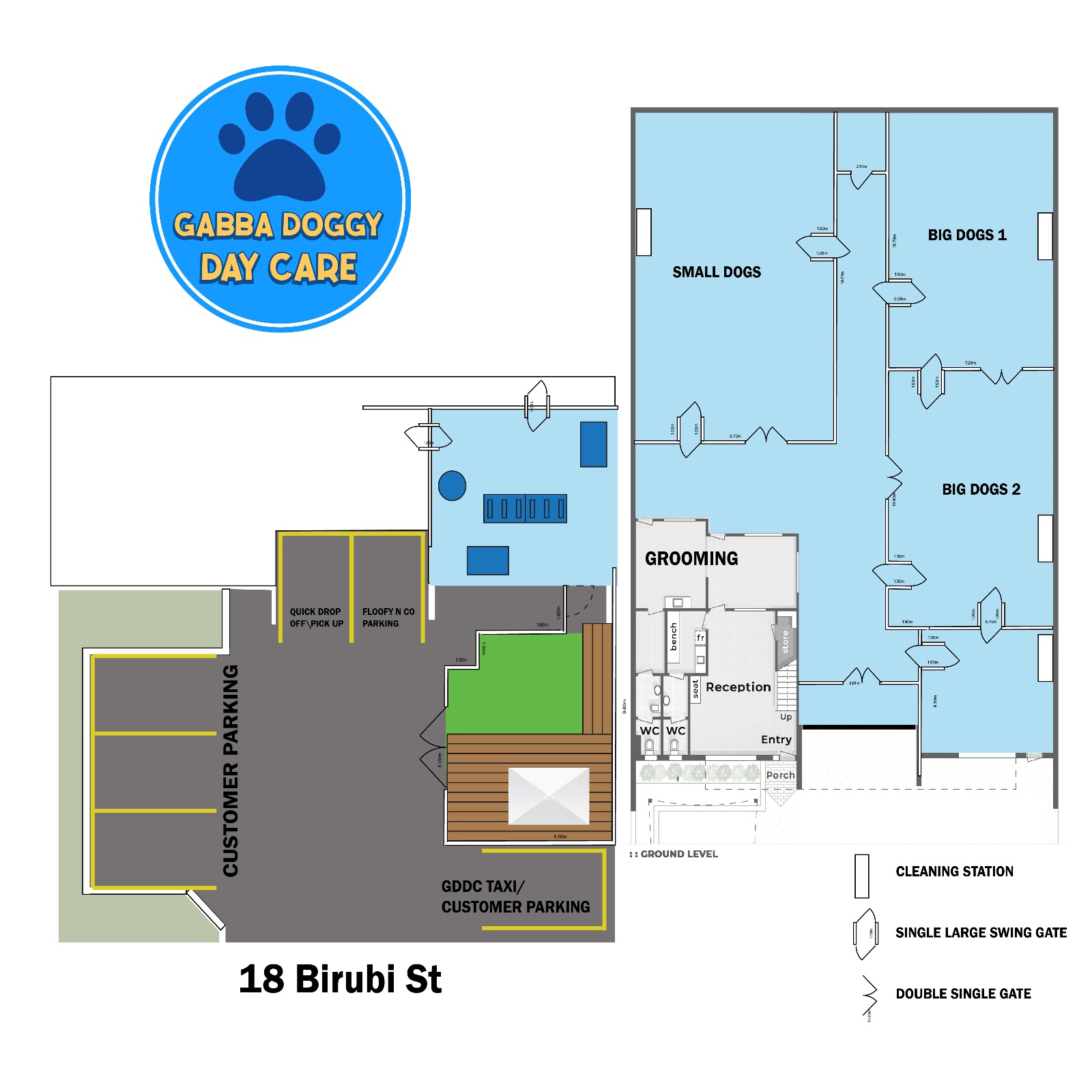Gabba Doggy Daycare Map